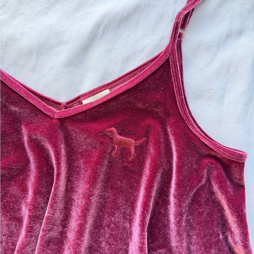 Victoria Secret Pink velvet tank top - Picture 2 of 4